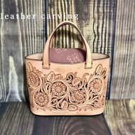 ひまわり様オーダー　レザーカービング 2点 レザークラフト】 ひまわりのカービング Carving sunflower