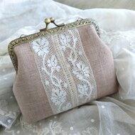 楽天市場】ローズ絵画刺繍がま口バッグ／アンアナザーアンジェラ