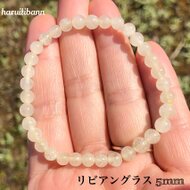 リビアングラス ブレスレット 大玉 約15mm 内径16cm 高品質]天然リビアングラスブレスレット（約15mm玉） - 埼玉県