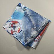 受注製作】チーフ ポケットチーフ イタリア生地 ヨット 海