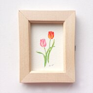 花　チューリップ　絵画　ハンドメイド　インテリア　Baez 3 ポップアート 花 チューリップ 絵画 インテリア ハンドメイド BAEZ3