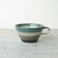 ボーダースープマグ Iichi ハンドメイド クラフト作品 手仕事品の通販