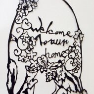 切り絵 ウェルカムボード Iichi ハンドメイド クラフト作品 手仕事品の通販 切り絵 ウェルカムボード Iichi ハンドメイド クラフト作品 手仕事品の通販