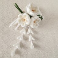染め花のミモザのポニーフック | iichi ハンドメイド・クラフト作品 