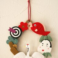 正月飾り 縁起物のリースc Smallサイズ Iichi ハンドメイド クラフト作品 手仕事品の通販