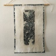 手描き和紙タペストリー S36-80 和紙タペストリー 小サイズ W7.5×15.5cm (枚)「手芸材料