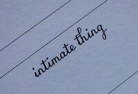 intimate thing