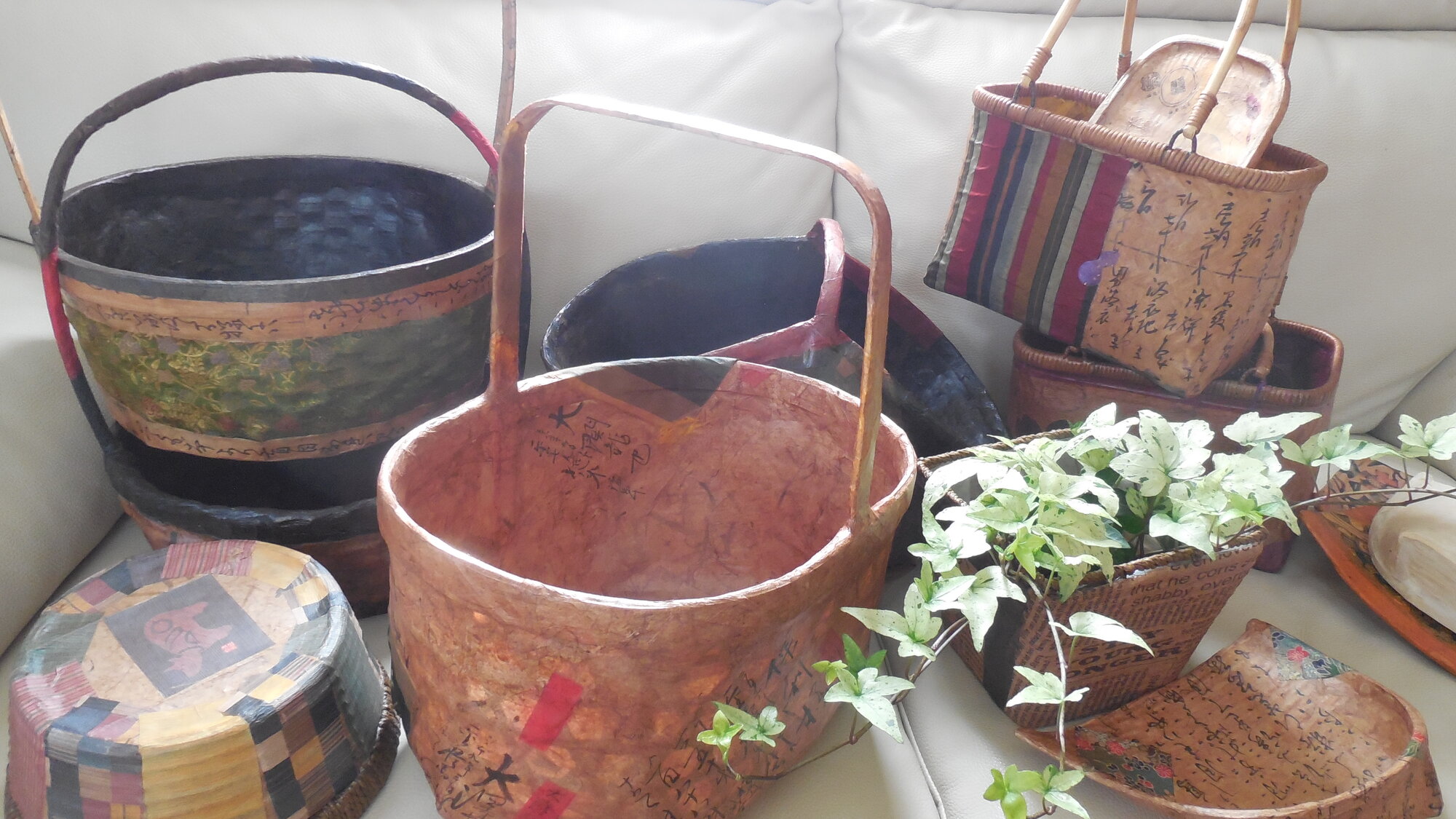 一閑張り　ミモザ子