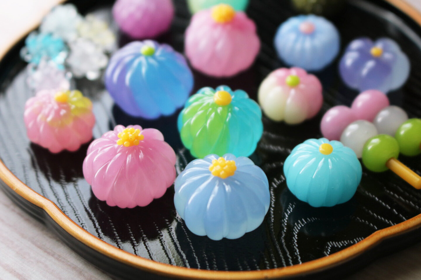 富松望　硝子細工と蜻蛉玉