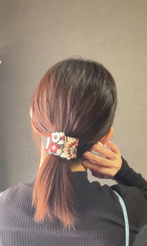 大人可愛いリボンロングポニーフック☆インド刺繍リボンLP6 bb15eaf89860368ea1febfb02f0121