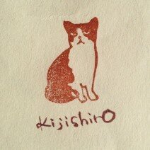 ネコ刺繍 kijishiro