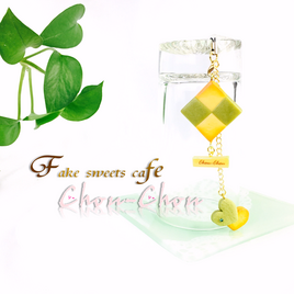 【ストラップ】 市松クッキー ／ プレーン×抹茶ver.