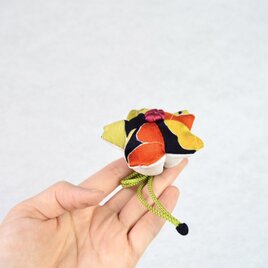 小さな巾着袋／みこ花「クラシカルモダン」 mi-1a／リメイク着物　sold out