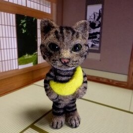 ■羊毛フェルト トラ猫ちゃんマスコット【Ｉ様ご予約品】 ■の画像