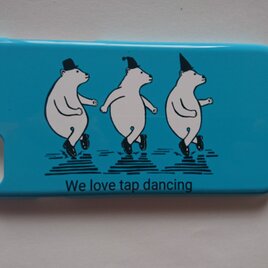 シロクマの タップダンス iPhone ケースの画像