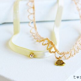 【冬】ベルベット&フリルのチョーカー