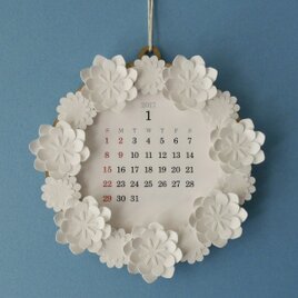 2017 Wreath Calendar リース カレンダーの画像