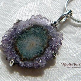 アメジストスライス原石ペンダント-b