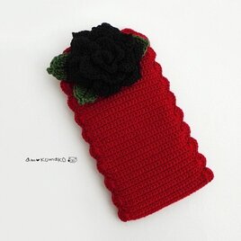 薔薇のメガネケース