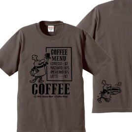 ビーンズマンのCOFFEE SHOP　XS〜XL　Tシャツ　【受注生産品】の画像