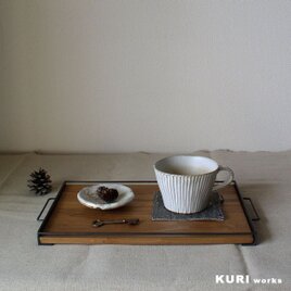 木＆アイアン／おやつトレー