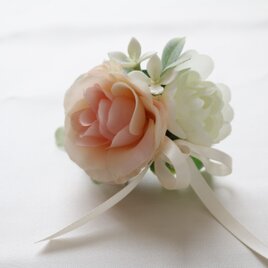 ふんわり色が可愛い♪コサージュ<ピンク>