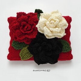 薔薇三連のティッシュケース
