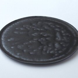 唐津鉄釉平皿の画像
