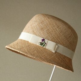 《受注制作》cloche [bao] すみれ刺繍の画像