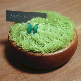芝生ピンクッション02 ※蝶ピン１種セットの画像