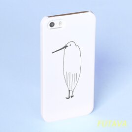＊サギなヤツ＊ スマホケース 白 機種選べます サギ さぎ 鷺 トリ 鳥 Xperia iPhone Androidの画像