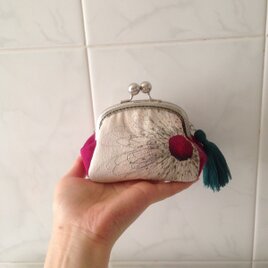 着物地ぷっくりがまぐち　10.5cm