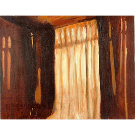 16×23㎝「優しい夕空」サムホール・油彩・原画 | iichi 日々の暮らしを
