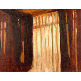 原画・油彩「田園と空 2026615」アート・絵画 ・F3（22×27