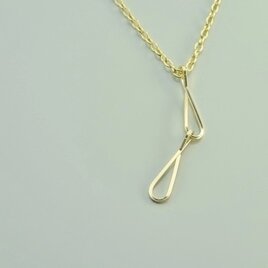 14kgf double drop necklace