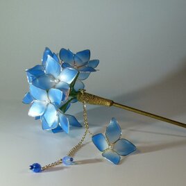 紫陽花　一本簪