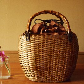 《柳かごバッグ》（送料無料）