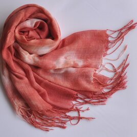 やさしいお色／草木染／大判・綿麻ガーゼ風ストール