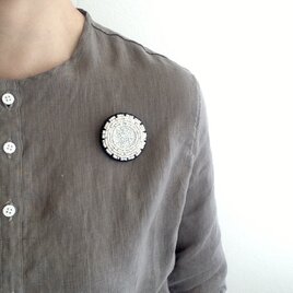 monolog 惑星ブローチ typeＢ WHITE