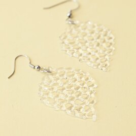 Pieced earrings Laef clearの画像