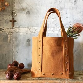 canvas tote bag medium (camel)の画像