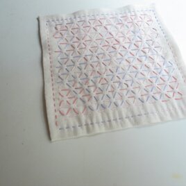 刺し子　花ふきん　no.45　【mini】