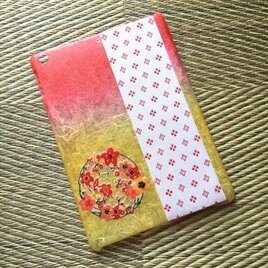 和紙×畳縁iPad Pro カバー[梅］