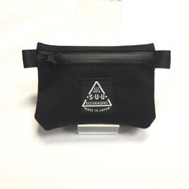 mini wallet : cordura nylon 1000 コーデュラナイロン ブラックの画像