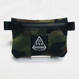 mini wallet : cordura nylon 1000 コーデュラナイロン ウッドランドカモ カモフラの画像