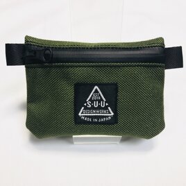 mini wallet : cordura nylon 1000 コーデュラナイロン カーキ(Olive Drab)の画像