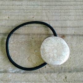 結晶のヘアーゴム　ミルクティー