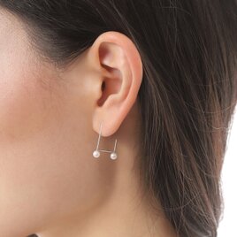 Silver Half Pierced earringの画像