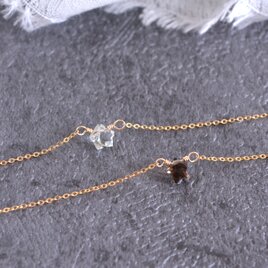 14KGF 星 の 天然石 グリーンアメジスト シンプル ネックレス・スター ペンダント・小粒 ・宝石 ネックレス・プレゼントの画像