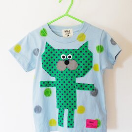 tonton crayon cat blue_ size 80-110の画像